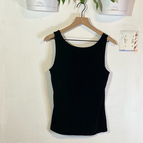 Chico's Travelers Black Sparkly Twinset Cardigan & Tank Top - Picture 7 of 8